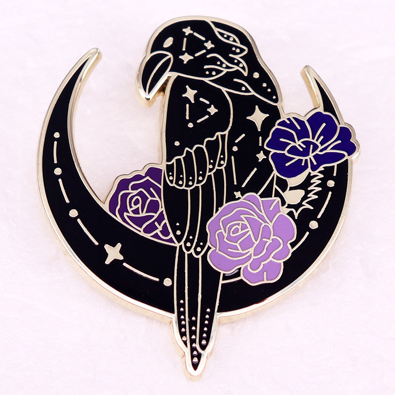 Holdvarjú virág bross kitűző kiegészítők