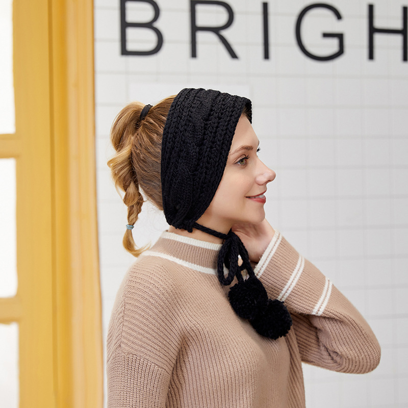 Fülvédők Téli Meleg és Aranyos Női Kötött Fűzős Szélálló Fülpárnák Gyapjú Fülmelegítők Fülfagyálló Fülvédők Nagykereskedelem