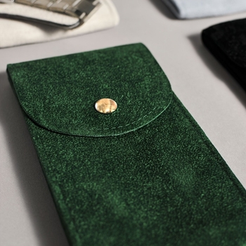 Határokon átnyúló új, lapos plüss patentgombos óratároló táska, karcálló, hordozható óratáska, ékszertáska