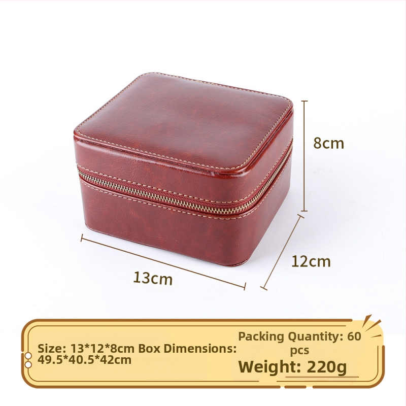 2025 Трансгранична нова кутия за часовници, преносима кутия за часовници с капаче от еленова кожа, възглавница за часовници, кутия за бижута, подаръчна кутия за съхранение