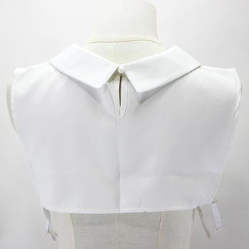 Lėlės apykaklė su kryžminiu kraštu, karoliukų, Peterio Peno dekoratyvinė apykaklė, balta, netikra apykaklė, AliExpress