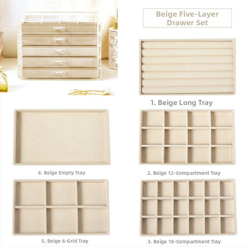 Daugiasluoksnė padalinta papuošalų dėžutė auskarai auskarai papuošalų laikymo dėžutė namams papuošalų dėžutės klasifikacija skaidri apdailos dėžutė didmeninė prekyba