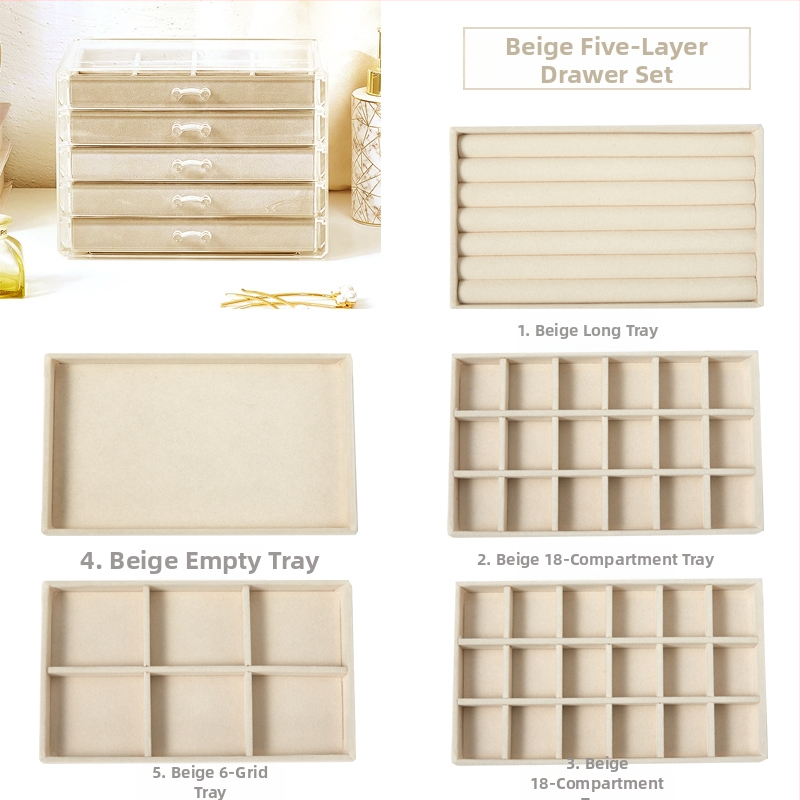 Daugiasluoksnė padalinta papuošalų dėžutė auskarai auskarai papuošalų laikymo dėžutė namams papuošalų dėžutės klasifikacija skaidri apdailos dėžutė didmeninė prekyba