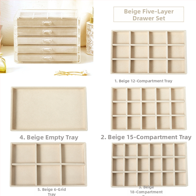Daugiasluoksnė padalinta papuošalų dėžutė auskarai auskarai papuošalų laikymo dėžutė namams papuošalų dėžutės klasifikacija skaidri apdailos dėžutė didmeninė prekyba