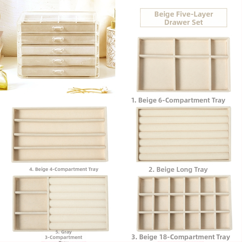 Daugiasluoksnė padalinta papuošalų dėžutė auskarai auskarai papuošalų laikymo dėžutė namams papuošalų dėžutės klasifikacija skaidri apdailos dėžutė didmeninė prekyba