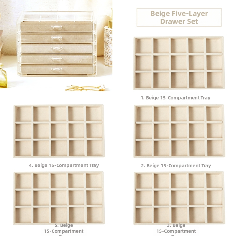 Daugiasluoksnė padalinta papuošalų dėžutė auskarai auskarai papuošalų laikymo dėžutė namams papuošalų dėžutės klasifikacija skaidri apdailos dėžutė didmeninė prekyba