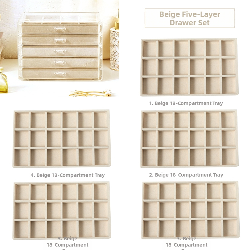 Daugiasluoksnė padalinta papuošalų dėžutė auskarai auskarai papuošalų laikymo dėžutė namams papuošalų dėžutės klasifikacija skaidri apdailos dėžutė didmeninė prekyba