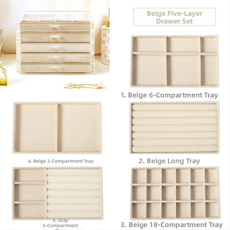 Daugiasluoksnė padalinta papuošalų dėžutė auskarai auskarai papuošalų laikymo dėžutė namams papuošalų dėžutės klasifikacija skaidri apdailos dėžutė didmeninė prekyba