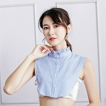 Φθινοπωρινό και Χειμερινό Ψεύτικο Κολάρο Μπλούζα Ριγέ Ψεύτικο Κολάρο Πουκαμίσου Ψεύτικο Κολάρο με Σταντ Ψεύτικο Κολάρο Διακοσμητικό Κολάρο Διασυνοριακής Παρτίδας Κατασκευαστή