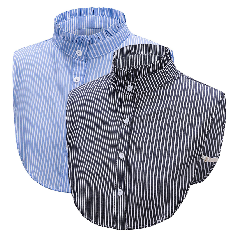 Őszi és téli hamisgalléros blúz, csíkos hamis inggallér, hamis állógallér, hamis gallér, dekoratív gallér, határokon átnyúló gyártói tétel