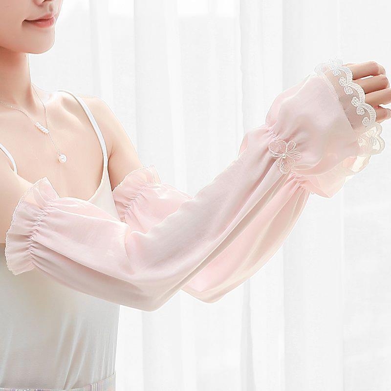 Suvised lahtised õhukesed päikesekaitsekreemi varrukad naistele pikad moekad õues sõitmiseks hingavad päikesevarjud, mis kaitsevad käevarrukaid