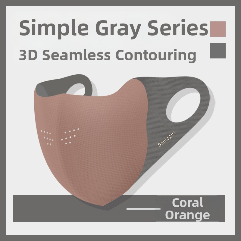 „Shu Meijia“ rudens ir žiemos pilka šilta kaukė, kempinė, atspari dulkėms, kvėpuojanti, akių apsauga, atspari UV spinduliams, 3D, plaunama