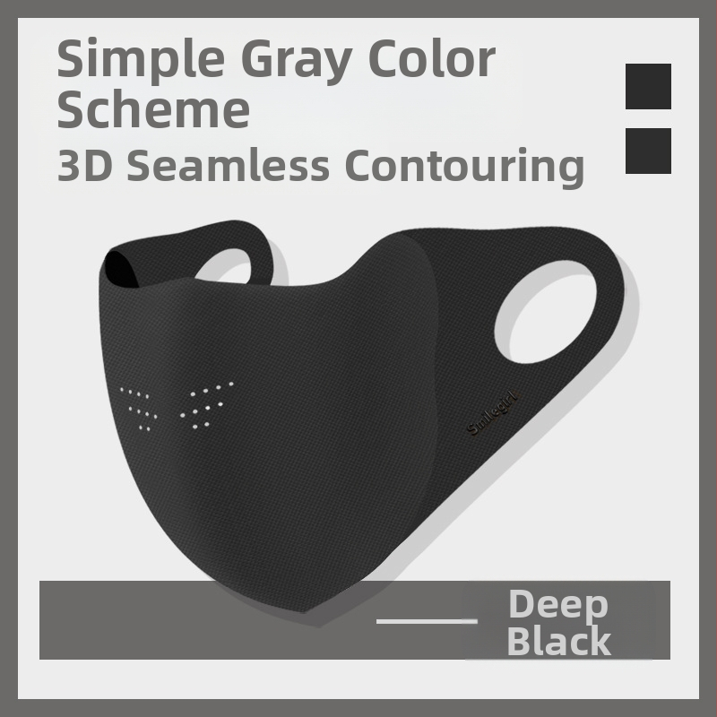 „Shu Meijia“ rudens ir žiemos pilka šilta kaukė, kempinė, atspari dulkėms, kvėpuojanti, akių apsauga, atspari UV spinduliams, 3D, plaunama