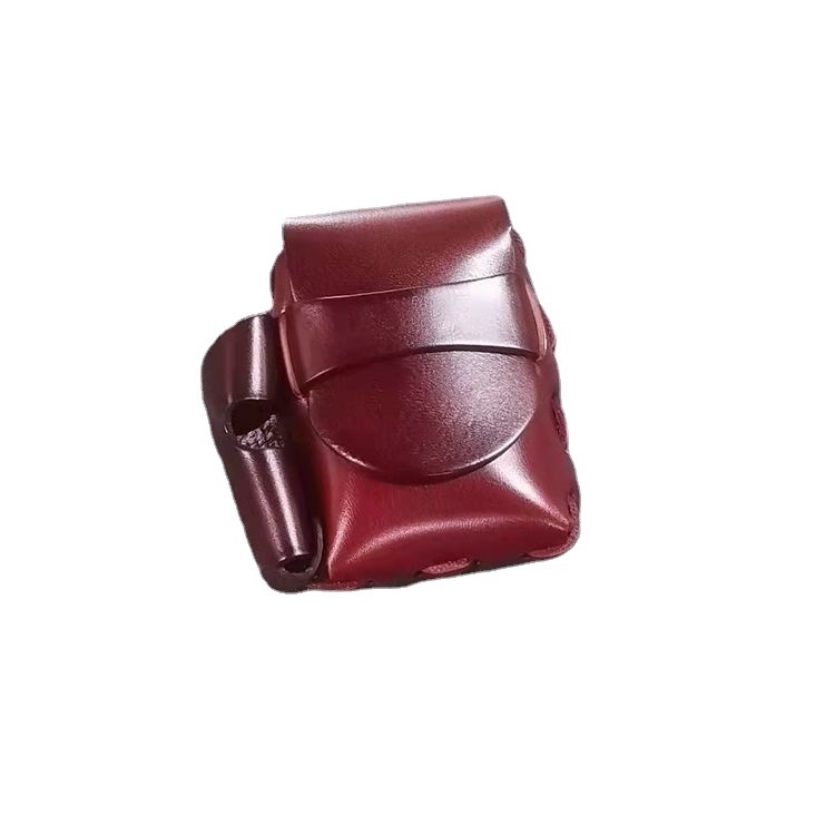 Guidongi ehtsast nahast retro-köögiviljaparknahast meeste sigaretiümbris tulemasinakattega, esimese kihi loomanahast käsitsi kootud vabaaja sigaretikott