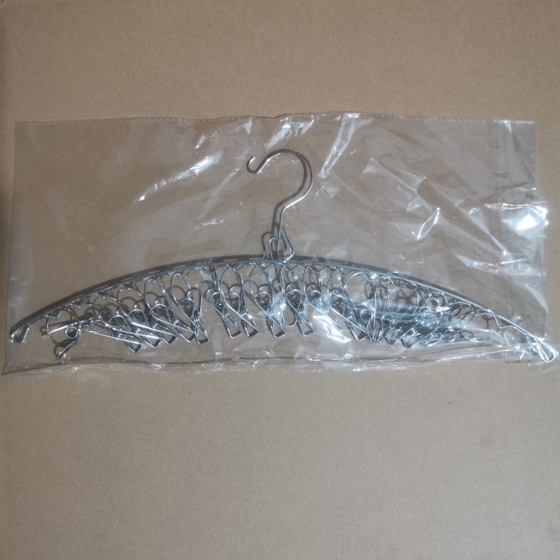 Rozsdamentes acél szárítóállvány, többkapcsos belső akasztó, háztartási szárítóállvány, zoknitartó, kollégiumi szárítózokni, tárolózokni