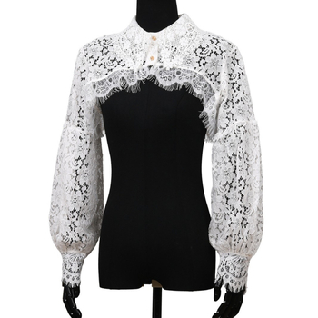 Αμερικανική δαντέλα κοίλο ρετρό σάλι Amazon ζεστό διακοσμητικό κολάρο πουκάμισου για το Halloween ψεύτικο κολάρο Cos αξεσουάρ