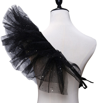 Lotte Ιαπωνικού Στυλ Χνουδωτό Πλέγμα Ζώνης Καλωσορίσματος Χιαστί Σάλι Ψεύτικο Κολάρο Μεταμφίεσης Μπαρ Αξεσουάρ Υποδοχής Κολάρο