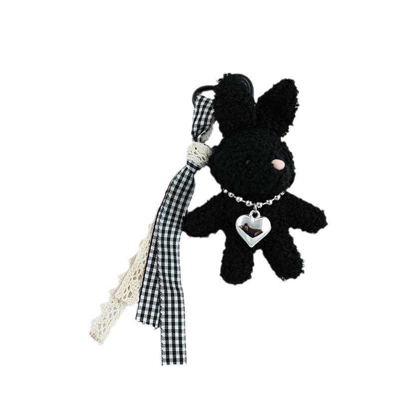 Kis piros könyv szerelmes masni nyuszi plüss táska iskolatáska medál lány baba baba kulcstartó függő díszek