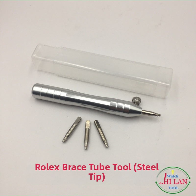 Laikrodžių taisymo įrankis Laikrodžių strypo vamzdelis atviras baltas plieninis strypas vamzdelis atviras darbo S laikrodžių strypo vamzdelis Laikrodžių taisymo įrankis