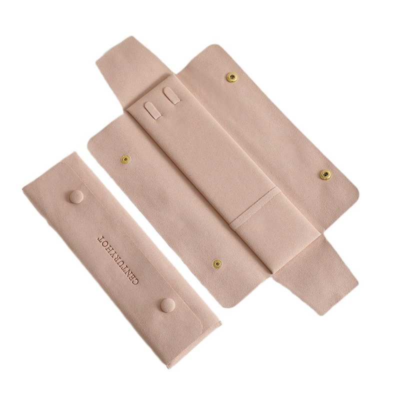 Gamyklinis mikropluošto aukštos kokybės papuošalų krepšys, karoliai, pakabukas, nešiojamas laikymo krepšys, karoliai, pakavimo krepšys, papuošalų laikymo krepšys