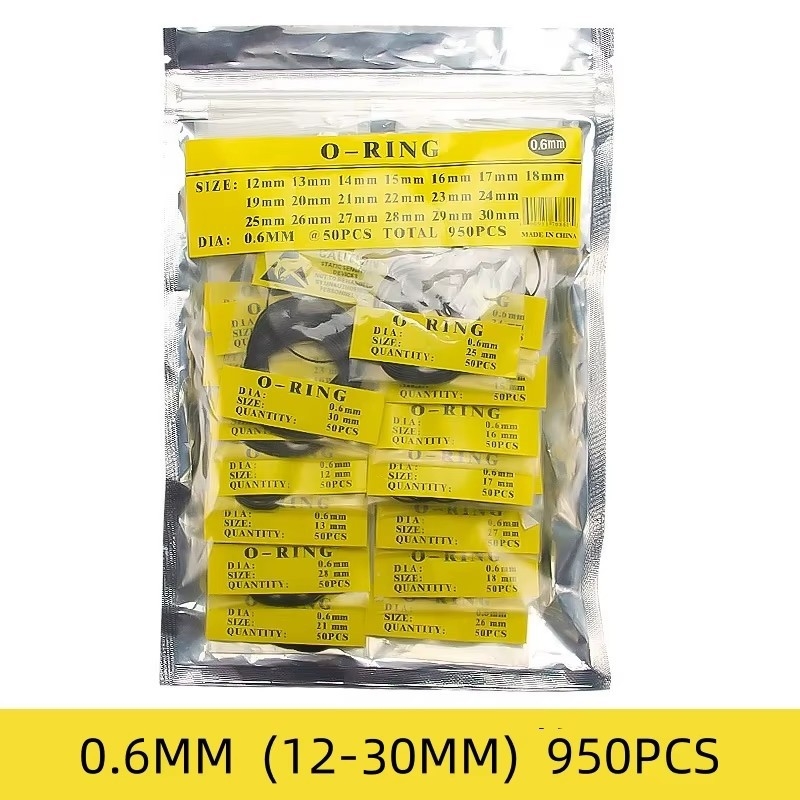 Аксесоари за часовници, гумена комбинация от водоустойчив пръстен, костюм 0.5 мм, 0.6 мм, 0.7 мм, заден капак на часовник, водоустойчив O-уплътнение