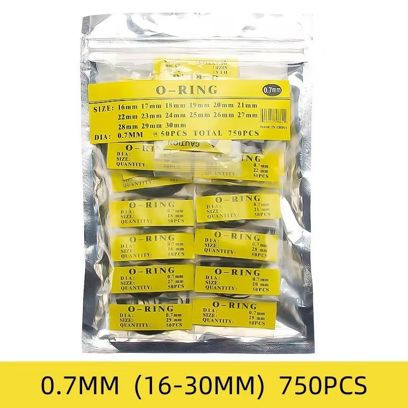 Аксесоари за часовници, гумена комбинация от водоустойчив пръстен, костюм 0.5 мм, 0.6 мм, 0.7 мм, заден капак на часовник, водоустойчив O-уплътнение