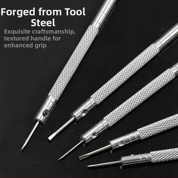 5 dalių laikrodžių taisymo atsuktuvas, akinių laikrodis, kompiuterio taisymo įrankis, plokščias atsuktuvas, laikrodžių taisymo įrankis