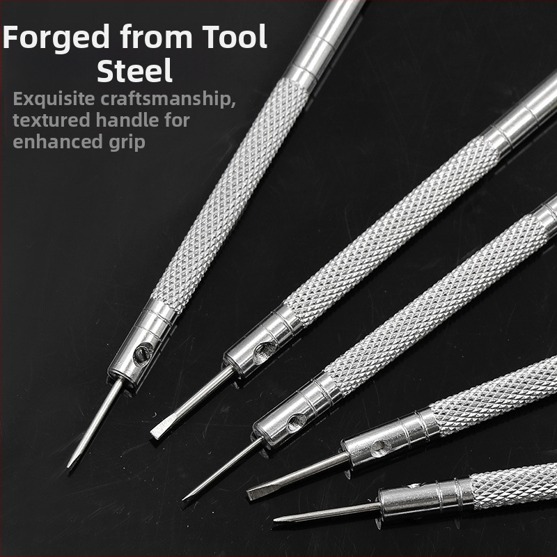 5-частична отвертка за ремонт на часовници, инструмент за ремонт на очила, инструмент за ремонт на компютър, плоска отвертка, инструмент за ремонт на часовници