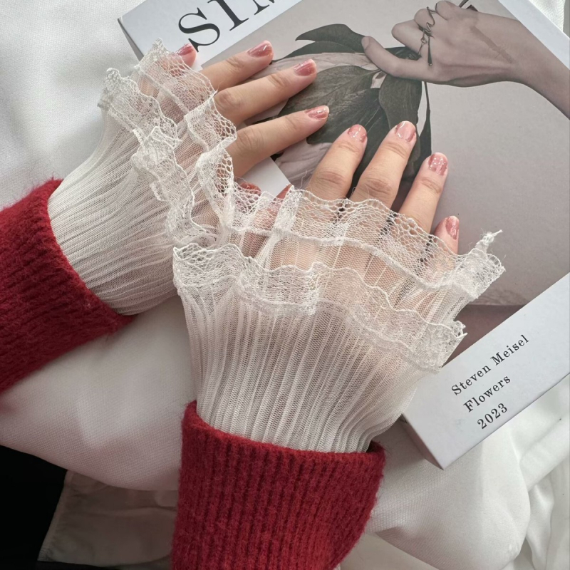 Lolita bantītes mežģīņu roku piedurkne sieviešu lolita mežģīņu piedurkne lori lo niang ziedu kāzu cos rokassprādze maza lieta