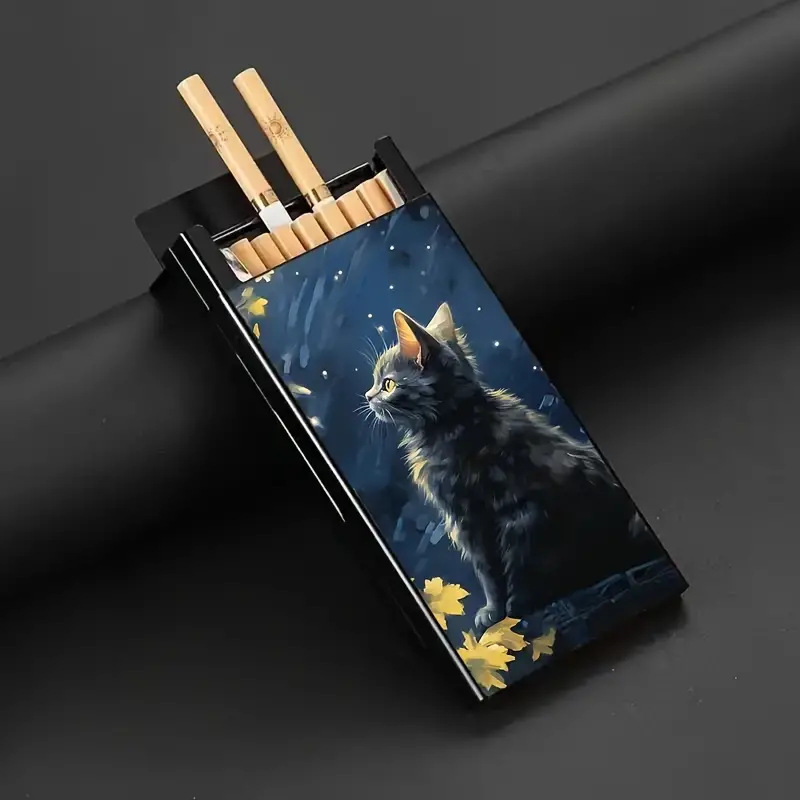 Pārrobežu ārējās tirdzniecības plānas bīdāmās alumīnija cigarešu maciņas galvaskausa dzīvnieku un citu radošu karšu glabāšanas kastes atbalsta paaudzi
