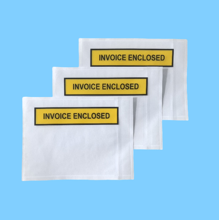 Producător en-gros Express Pungă adezivă Transparentă Pungă adezivă Logistică Suprafață Pungă unică Factură Document Pungă autoadezivă Cutie Pungă unică