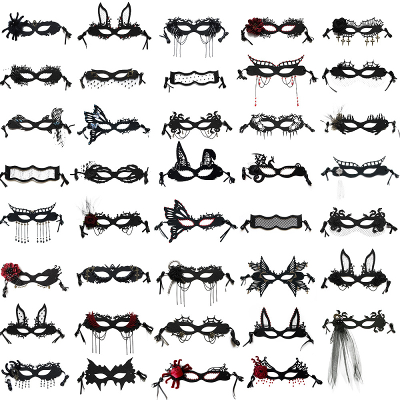 Хелоуин Коледа Фестивал на духовете Великден Маскарад Парти Представление Паяк Цвете Маска Различна Колекция 1