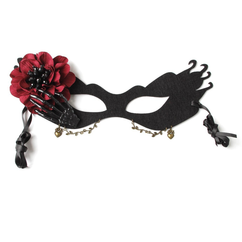 Хелоуин Коледа Фестивал на духовете Великден Маскарад Парти Представление Паяк Цвете Маска Различна Колекция 1