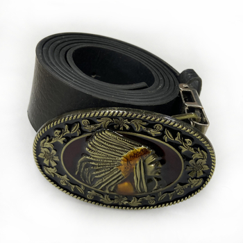 BULLZINE cinka sakausējuma indiešu jostas sprādze 03151-1 retro ikdienas vesterna džinsa jostas sprādze