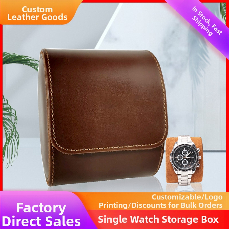 Фабрична кутия за съхранение на часовници, бизнес чанта за съхранение от кожа, подаръчна кутия за часовници от кожа, PU, на склад, единична опаковка