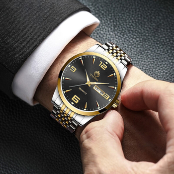 Tianlida New Fashion Explosions Ανδρικό Ρολόι Αδιάβροχο Ημερολόγιο Εβδομάδας από Quartz Στατικό Ατσάλινο Ρολόι Χειρός Shake Tone Explosions