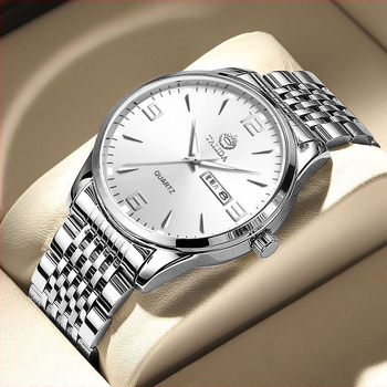 Tianlida New Fashion Explosions Ανδρικό Ρολόι Αδιάβροχο Ημερολόγιο Εβδομάδας από Quartz Στατικό Ατσάλινο Ρολόι Χειρός Shake Tone Explosions