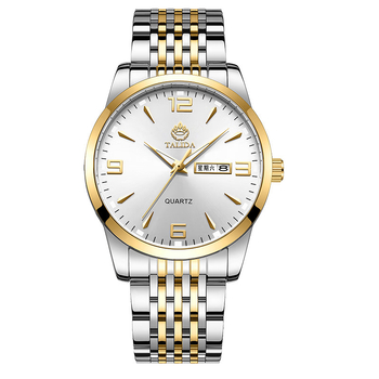 Tianlida New Fashion Explosions Ανδρικό Ρολόι Αδιάβροχο Ημερολόγιο Εβδομάδας από Quartz Στατικό Ατσάλινο Ρολόι Χειρός Shake Tone Explosions