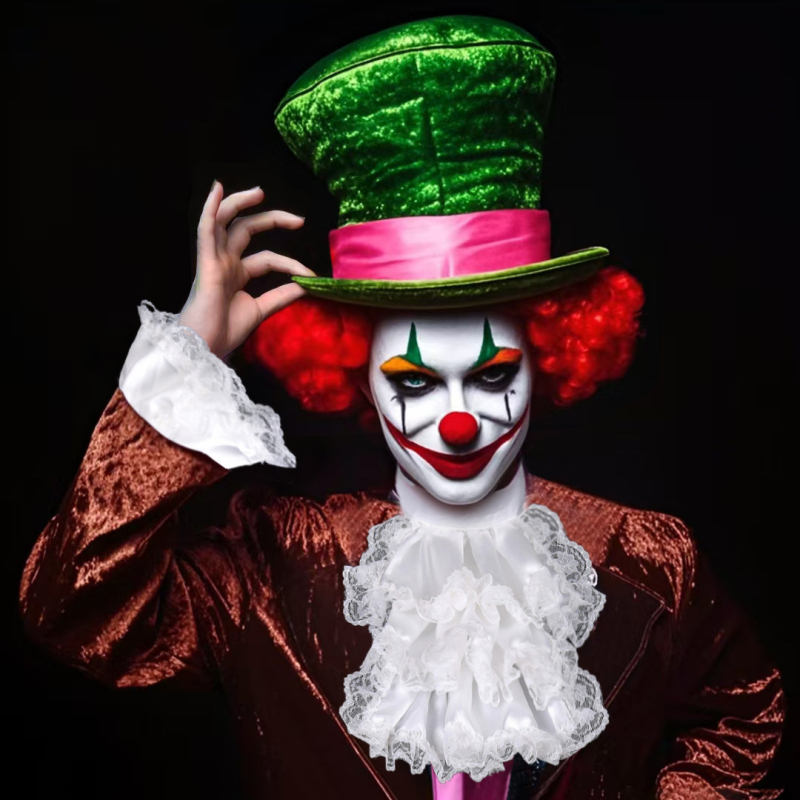 Határokon átnyúló Amazon új bohóc gallér csúszós törölközőgallér jelmez álarcosbál kiegészítők stúdió kellékek