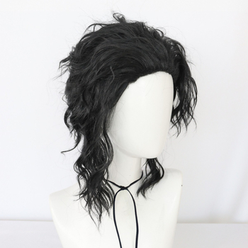 Майкъл Джексън Mj Същият стил Cosplay перука, стилна пухкава къдрава мъжка перука