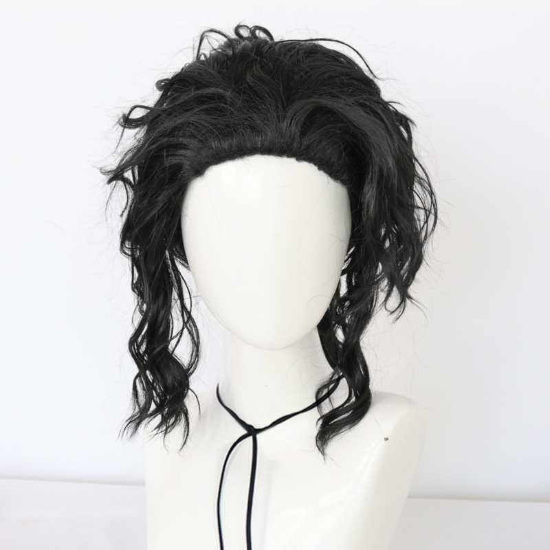 Майкъл Джексън Mj Същият стил Cosplay перука, стилна пухкава къдрава мъжка перука