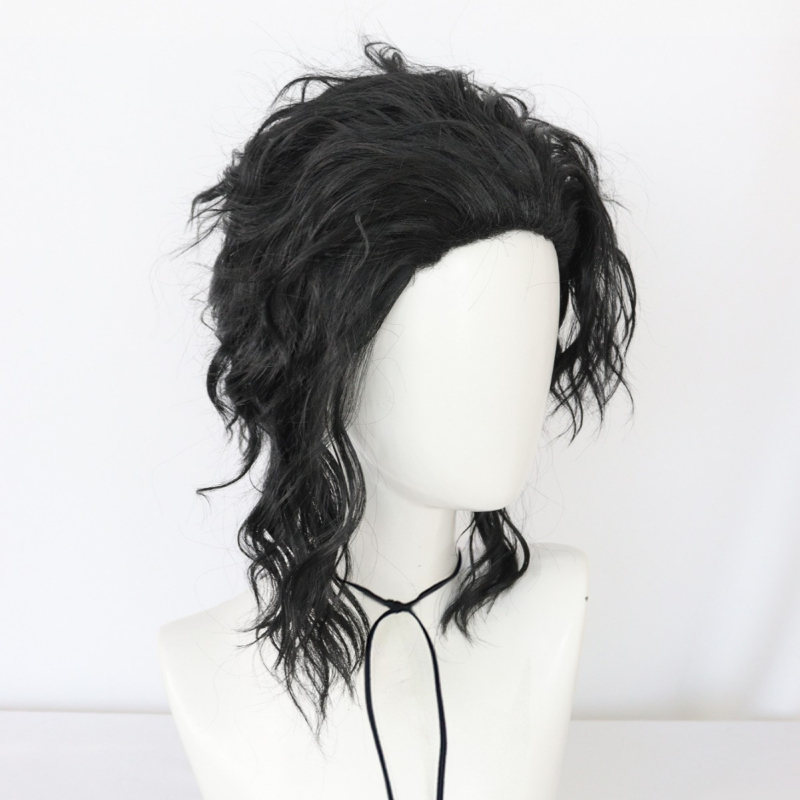 Майкъл Джексън Mj Същият стил Cosplay перука, стилна пухкава къдрава мъжка перука