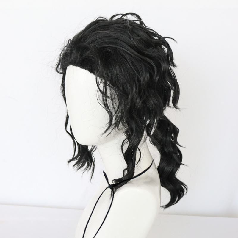 Майкъл Джексън Mj Същият стил Cosplay перука, стилна пухкава къдрава мъжка перука