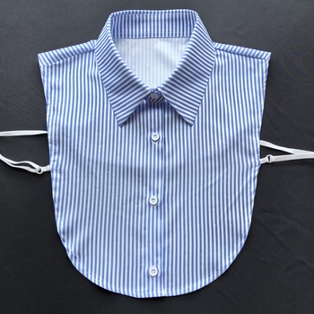 Νέο ψεύτικο κολάρο σε όλο το ταίρι, λευκό ριγέ, χρώμα φόντου, προσωπικότητα, άνετο, ιδιοσυγκρασία, ψεύτικο κολάρο, καθημερινό πάρτι για μετακινήσεις καθημερινά