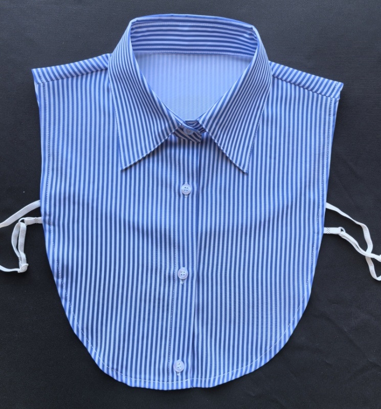 Új, mindenhez illő hamis nyakörv, fehér csíkos háttérrel, színnel, személyiséggel, kényelmes temperamentummal, hamis nyakörv, napi ingázós partira, napi viseletre