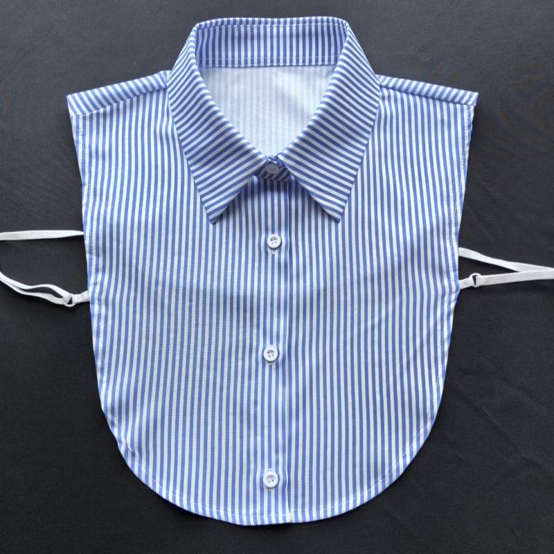 Új, mindenhez illő hamis nyakörv, fehér csíkos háttérrel, színnel, személyiséggel, kényelmes temperamentummal, hamis nyakörv, napi ingázós partira, napi viseletre