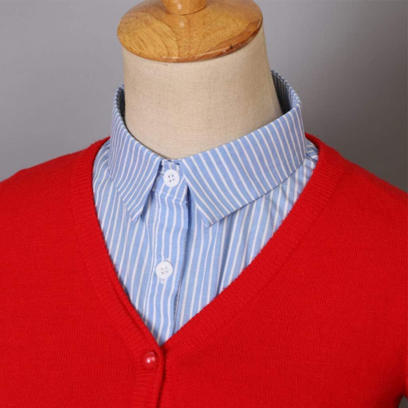 Új, mindenhez illő hamis nyakörv, fehér csíkos háttérrel, színnel, személyiséggel, kényelmes temperamentummal, hamis nyakörv, napi ingázós partira, napi viseletre