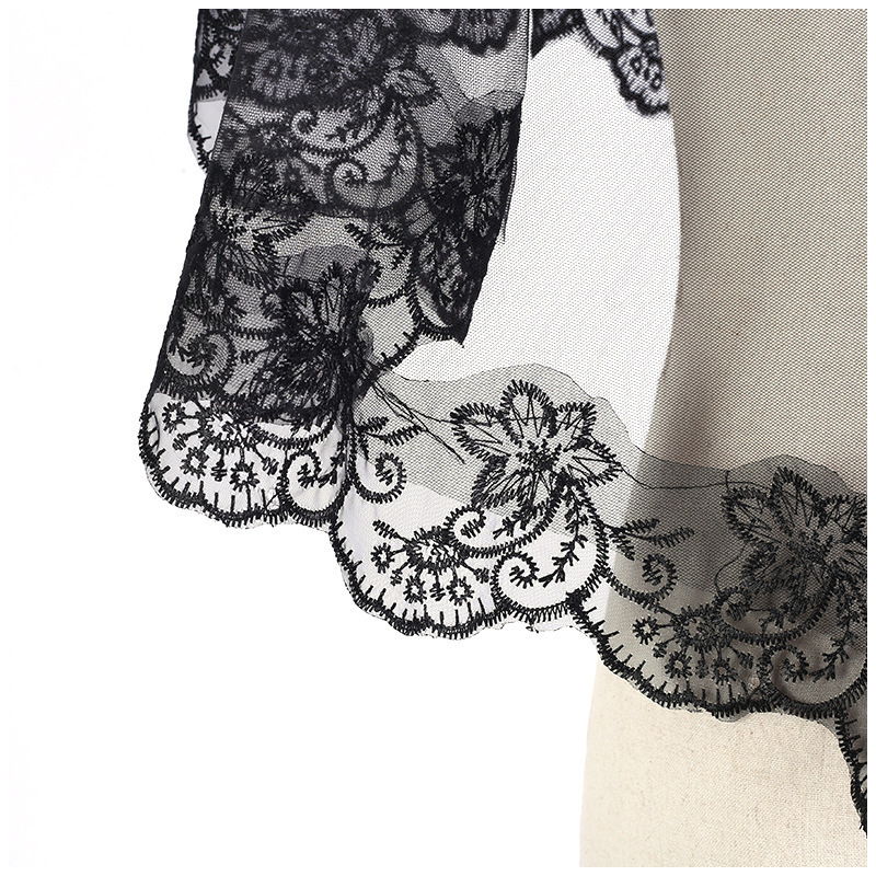 Euroopa ja Ameerika halloweeni peakate, kummituslik pruudi loor, must lühike vintage fotorekvisiidid, pitsist internetist punane reisiloor