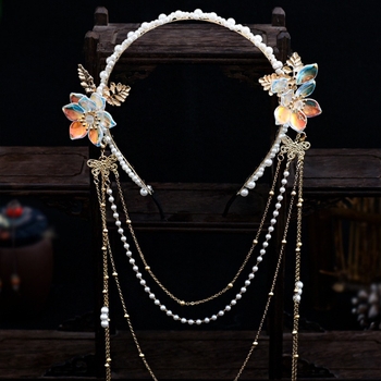 Hanfu Καπέλα Φούντα Περπάτημα Αντίκα Τεμπέλης Μεταξωτό Λουλούδι Νεράιδα Κορδέλα για τα μαλλιά Φούντα Περπάτημα Καθημερινά Αξεσουάρ Μαλλιών Αξεσουάρ Αρχαίων Κοστουμιών