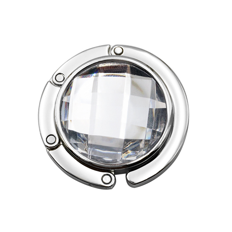 Divatos és hordozható kerek akril drágakő táska akasztó női táska asztali karácsonyi harisnya kandalló akasztó többszínű